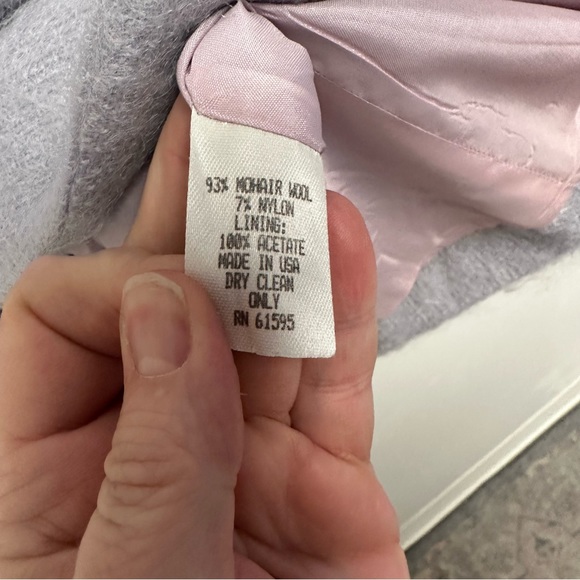 Vintage Nicole Summer lilac mohair wool blazer - Picture 7 of 8